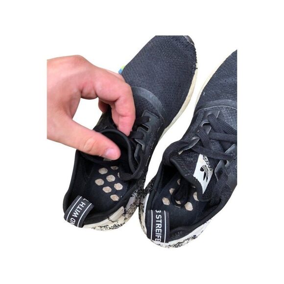 Adidas NMD R1 Black Graffiti Size 9.5 - Picture 13 of 13